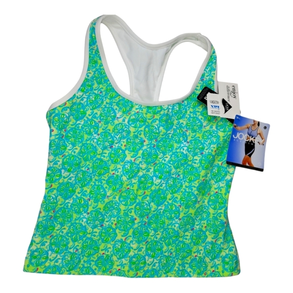 *NWT* JOCKEY Activewear/Athleisure Print Capri & Racerback Top with Lycra - Picture 2 of 13